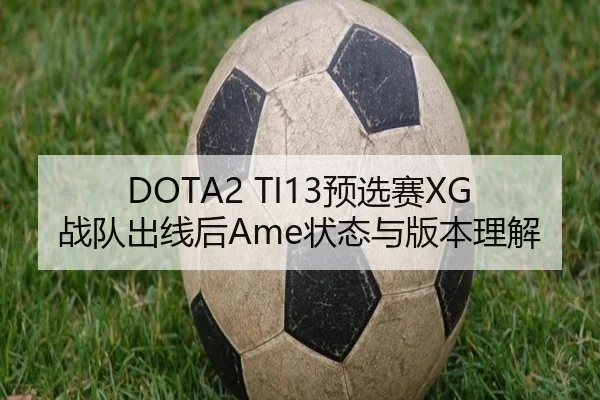 DOTA2 TI13预选赛XG战队出线后Ame状态与版本理解